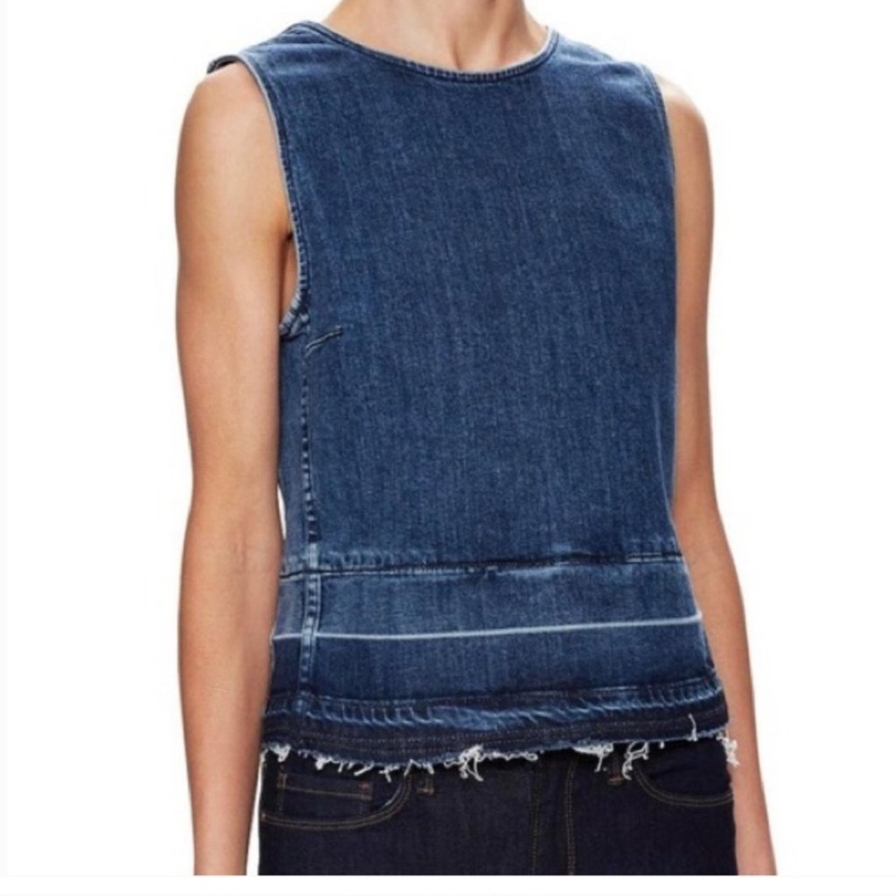 Theory Denim Sleeveless Top